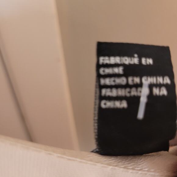 Forever 21 Halter Tie Open Back Mini Dress Sz Medium Neutral Taupe Bone TB50356 - Picture 9 of 10